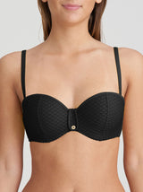 Brigitte B-E Bandeau Bikini Top - Black