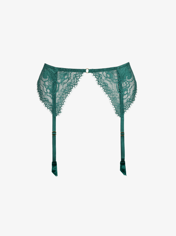 Junoo Suspender Belt - Jasper Green