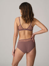 Louie Balcony Bra - Satin Taupe