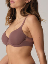 Louie T-Shirt Bra - Satin Taupe