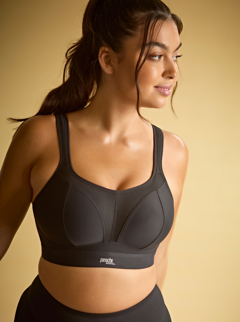 Boundless C-J Non-Wired Sports Bra - Black