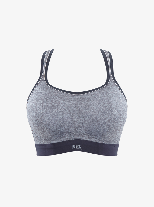 Boundless C-J Non-Wired Sports Bra - Charcoal Marl