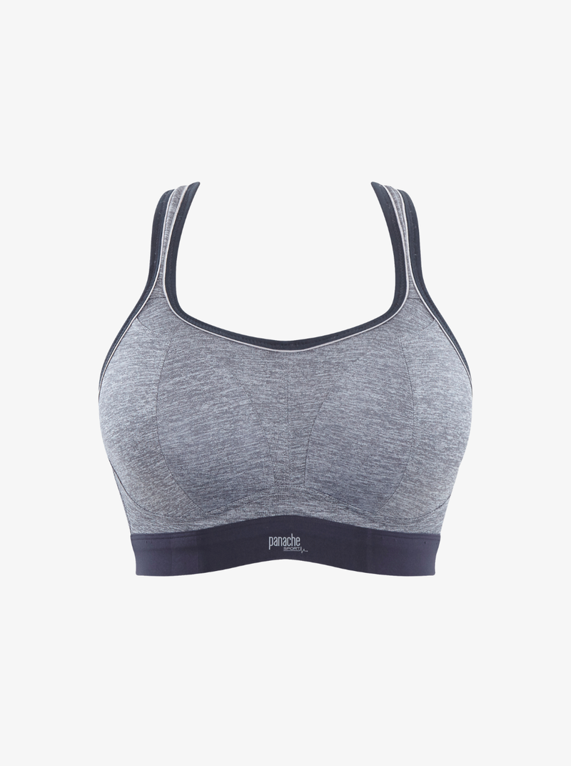 Boundless C-J Non-Wired Sports Bra - Charcoal Marl