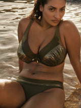 Prima Donna Swim Aracruz sequinned underwired plunge bikini top