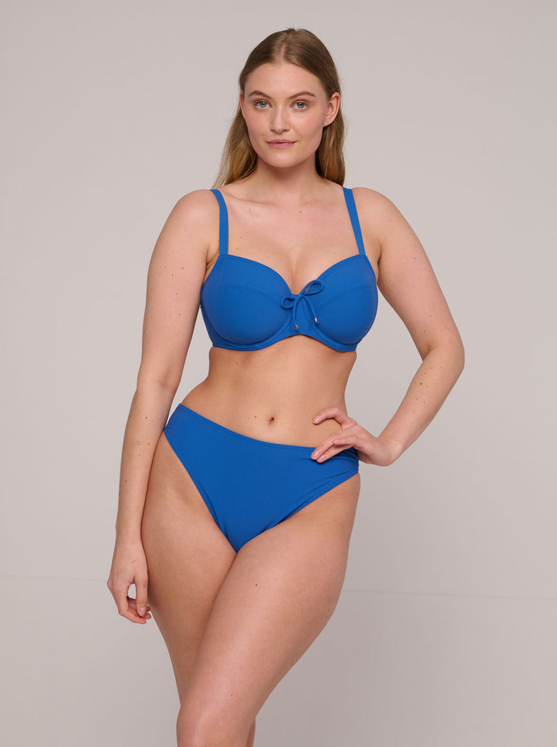 Aswan B-H Full Cup Bikini Top - Delphinium Cheer Blue