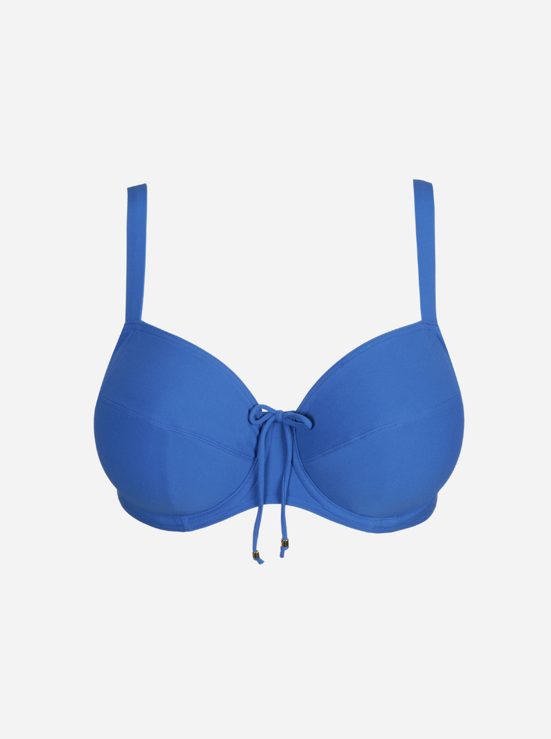 Aswan B-H Full Cup Bikini Top - Delphinium Cheer Blue