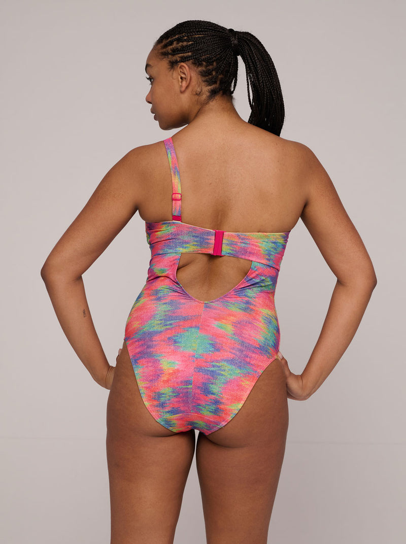 Cairo C-G One-Shoulder Swimsuit - Sunset Nile