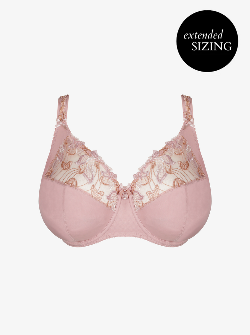 Deauville I-K underwired full cup support bra - Vintage Pink