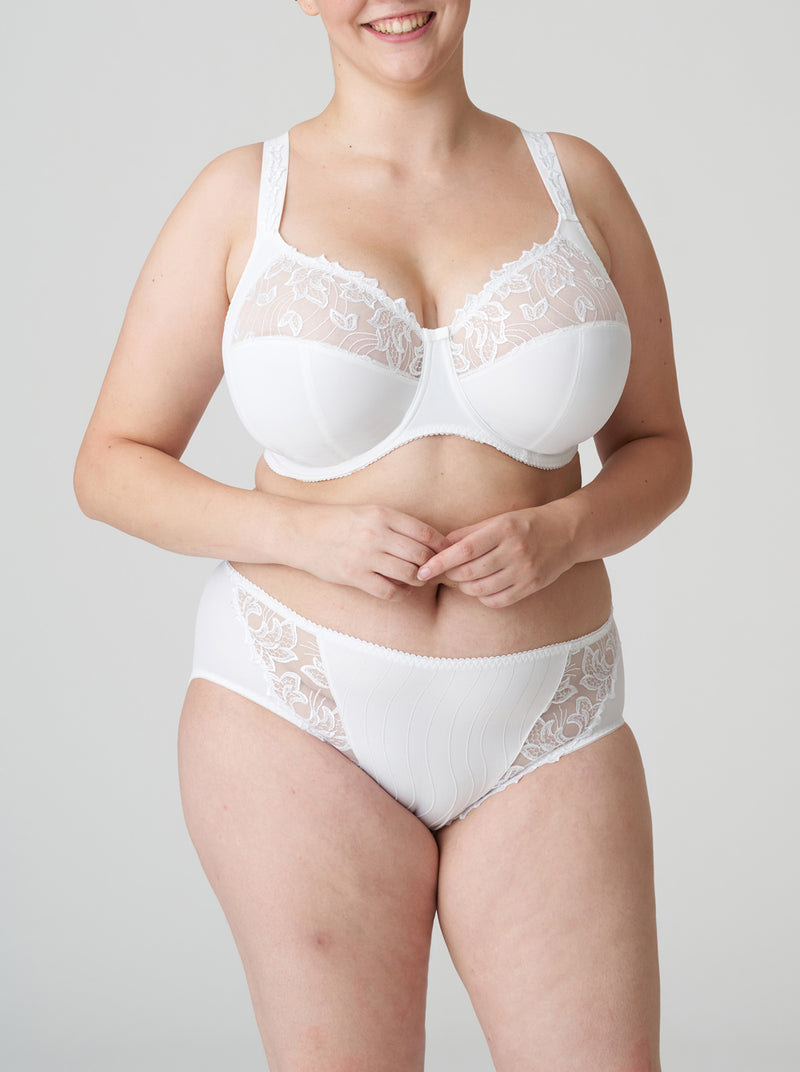 New! Deauville Full Cup Support I-K Bra - White