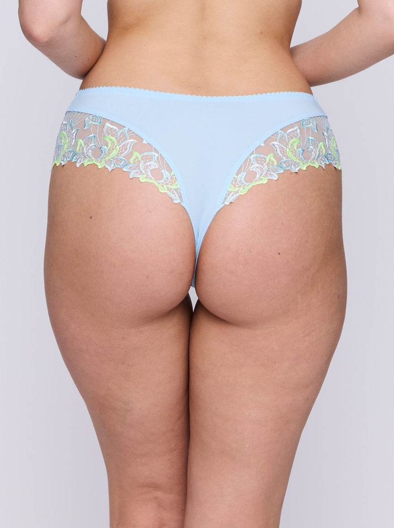 Deauville Luxury Thong - Milky Blue