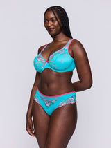 Devdaha Plunge Bra - Mermaid Blue