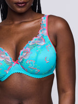 Devdaha Plunge Bra - Mermaid Blue