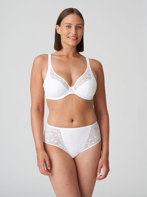 Epirus Plunge Bra - White