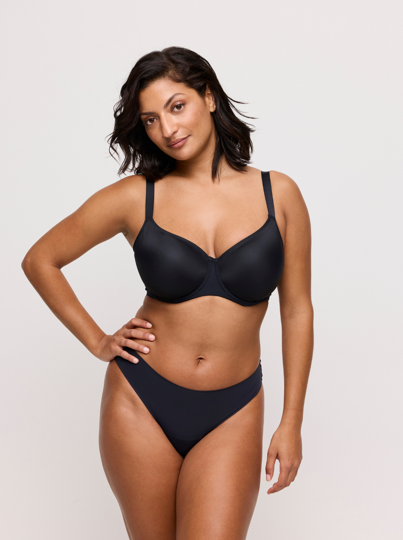 Figuras Seamless Thong - Black