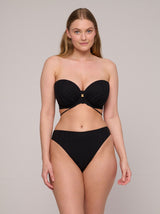 Kiruna C-G Bandeau Bikini Top - Black