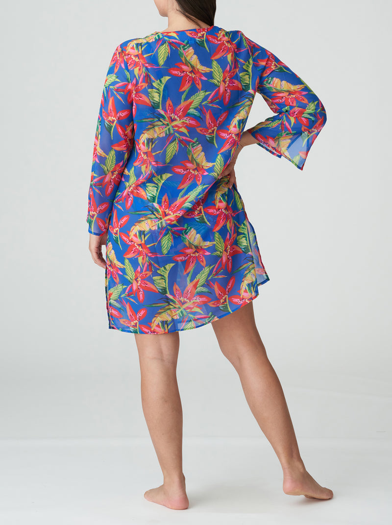 Latakia Floral-Print Kaftan