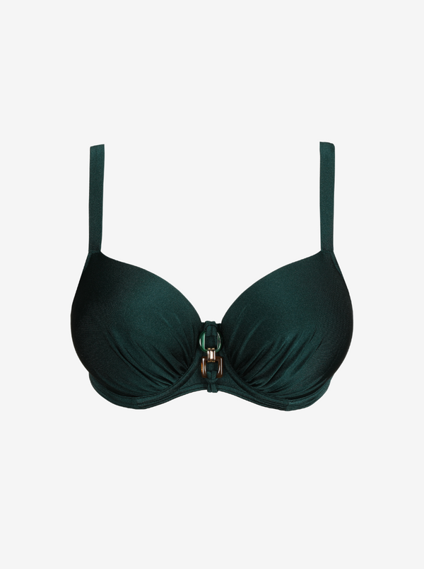 Mangalore C-G Balcony Bikini Top - Jewel Green