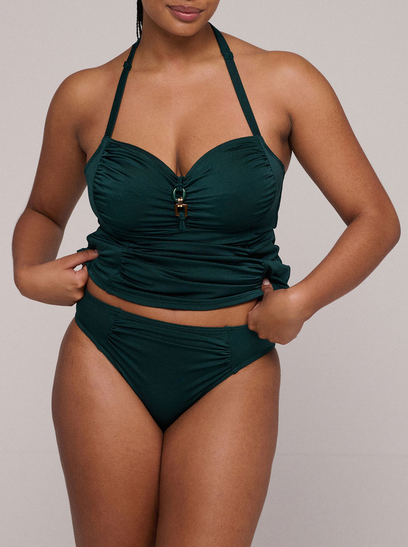 Mangalore C-G Full Cup Tankini Top - Jewel Green