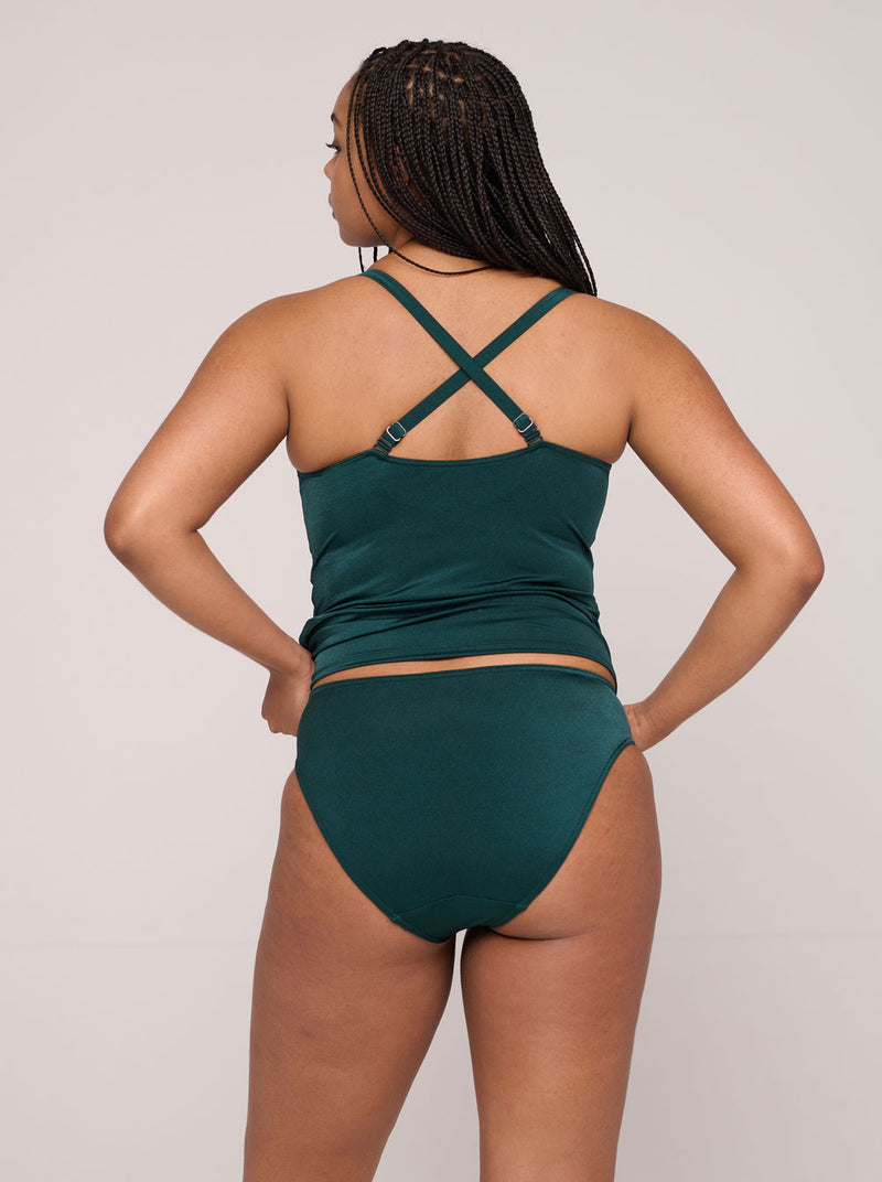 Mangalore C-G Full Cup Tankini Top - Jewel Green