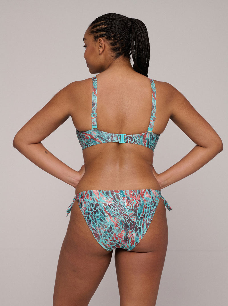 Riyad C-G Balcony Bikini Top - Turquoise Seas