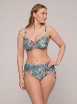 Riyad D-H Full Cup Bikini Top - Turquoise Seas