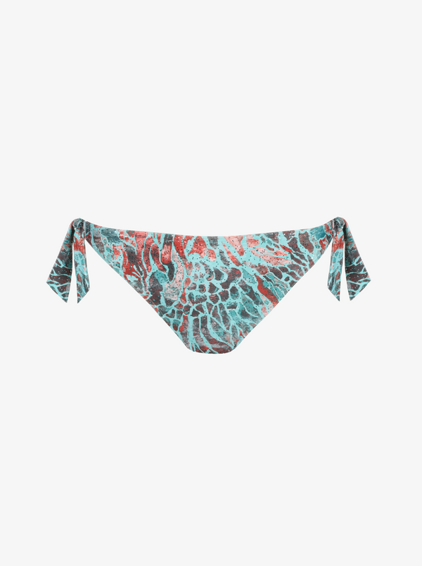 Riyad Side-Tie Bikini Briefs - Turquoise Seas