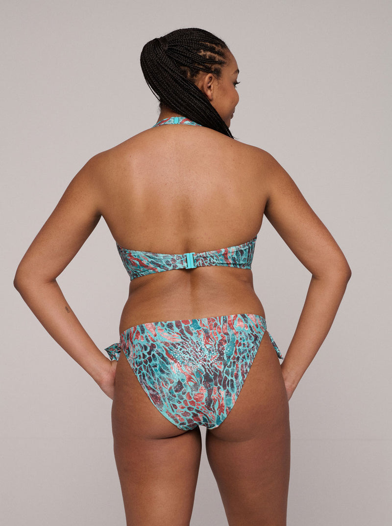 Riyad Side-Tie Bikini Briefs - Turquoise Seas