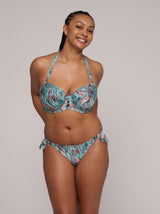 Riyad Side-Tie Bikini Briefs - Turquoise Seas