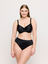 Satin Smooth Full Briefs - Black