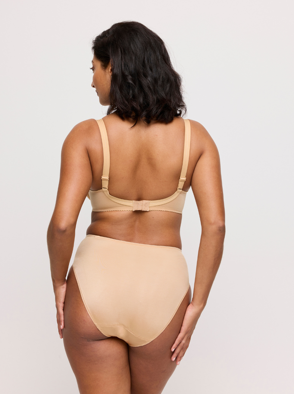 Satin Smooth Full Briefs - Cognac