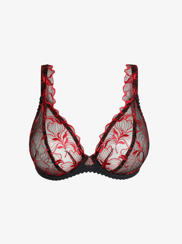 Springdale Plunge Bra - Black Rose