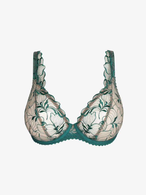 Springdale Plunge Bra - Jasper Green