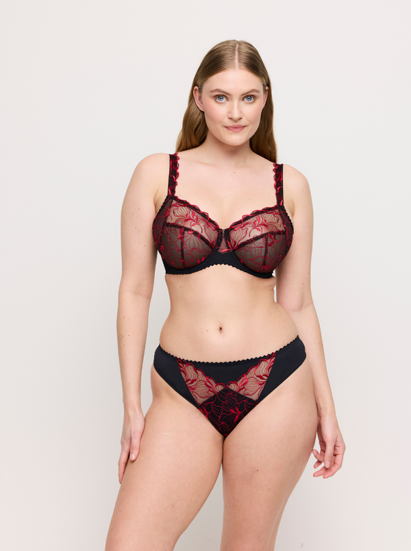 Springdale Full Cup Bra - Black Rose