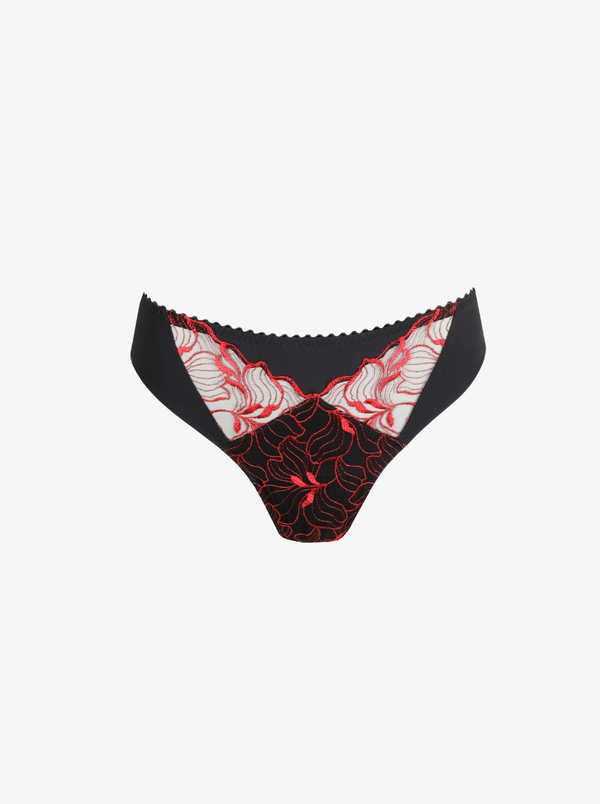 Springdale Thong - Black Rose