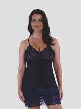 Emmaline Lace Chemise - Midnight