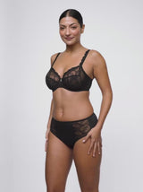 Solisse Underwired Full Cup Bra - Black