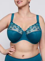 Deauville I-K Underwired Full Cup Support Bra - Peacock