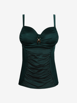 Mangalore C-G Full Cup Tankini Top - Jewel Green