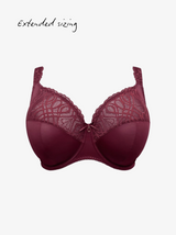 Salerno I-M Underwired Full Cup Support Bra - Evening Red