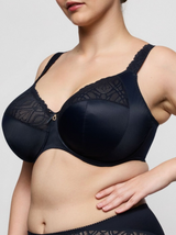 Salerno I-M Underwired Full Cup Support Bra - Midnight Blue