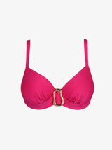 Uvita B-H Underwired Full Cup Bikini Top - Deep Magenta