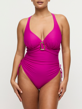 Uvita C-G Underwired Plunge Swimsuit - Deep Magenta