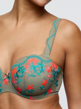 Cala Luna Underwired Padded Balcony Bra - Botanique