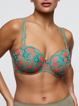 Cala Luna Underwired Padded Balcony Bra - Botanique