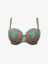 Cala Luna Underwired Padded Balcony Bra - Botanique