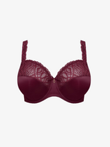 Salerno Underwired Full Cup Bra - Evening Red