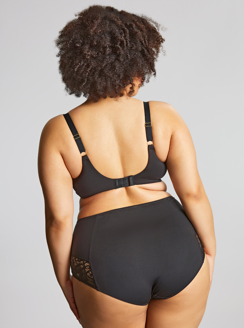 Estel High Waist Briefs - Black