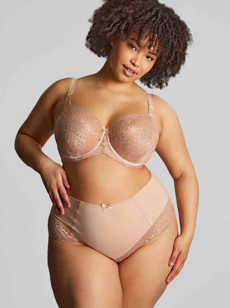 Estel High Waist Briefs - Honey