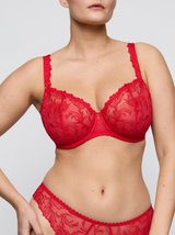 Solisse Underwired Balcony Bra - True Red
