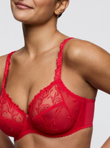 Solisse Underwired Full Cup Bra - True Red